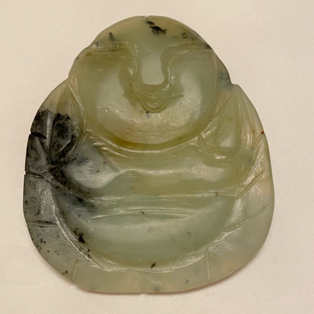 Vintage Buddha Pendant Hand Carved Natural Stone Buddha Pendant